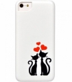 Чехол накладка iCover для iPhone SE / 5S / 5 с котятами Cats Silhouette 43 IP5-DEM-SL43